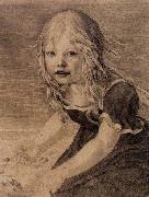 Karl friedrich schinkel Portrait of the Artist-s Daughter oil on canvas